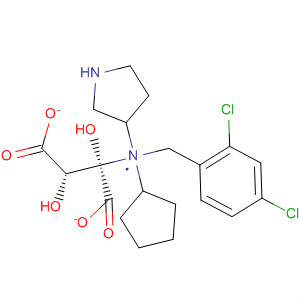 820979-71-3  3-Pyrrolidinamine, N-cyclopentyl-N-[(2,4-dichlorophenyl)methyl]-, (3S)-,(2S,3S)-2,3-dihydroxybutanedioate