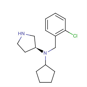 820979-79-1  3-Pyrrolidinamine, N-[(2-chlorophenyl)methyl]-N-cyclopentyl-, (3S)-