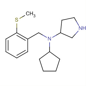 820979-85-9  3-Pyrrolidinamine, N-cyclopentyl-N-[[2-(methylthio)phenyl]methyl]-, (3S)-