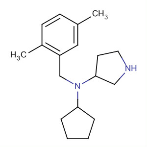 820980-04-9  3-Pyrrolidinamine, N-cyclopentyl-N-[(2,5-dimethylphenyl)methyl]-, (3S)-