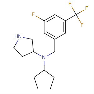 820980-10-7  3-Pyrrolidinamine,N-cyclopentyl-N-[[3-fluoro-5-(trifluoromethyl)phenyl]methyl]-, (3S)-