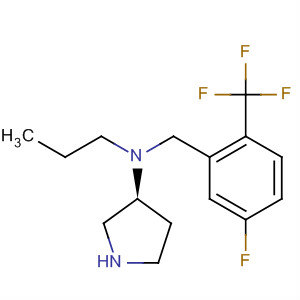 820980-41-4  3-Pyrrolidinamine,N-[[5-fluoro-2-(trifluoromethyl)phenyl]methyl]-N-propyl-, (3S)-