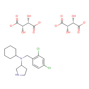 820980-64-1  3-Pyrrolidinamine, N-cyclohexyl-N-[(2,4-dichlorophenyl)methyl]-, (3S)-,(2S,3S)-2,3-dihydroxybutanedioate (1:2)