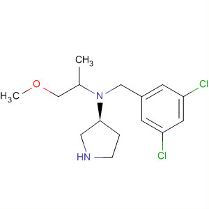 820980-79-8  3-Pyrrolidinamine,N-[(3,5-dichlorophenyl)methyl]-N-(2-methoxy-1-methylethyl)-, (3S)-