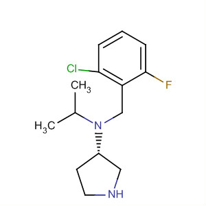 820981-13-3  3-Pyrrolidinamine,N-[(2-chloro-6-fluorophenyl)methyl]-N-(1-methylethyl)-, (3S)-
