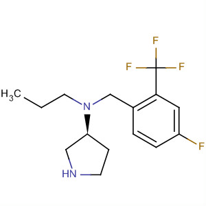 820981-28-0  3-Pyrrolidinamine,N-[[4-fluoro-2-(trifluoromethyl)phenyl]methyl]-N-propyl-, (3S)-