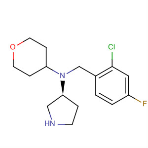 820981-85-9  3-Pyrrolidinamine,N-[(2-chloro-4-fluorophenyl)methyl]-N-(tetrahydro-2H-pyran-4-yl)-, (3S)-