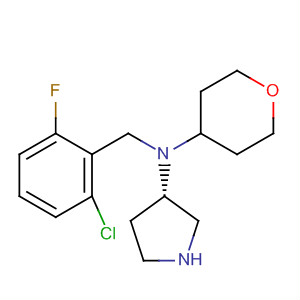 820981-94-0  3-Pyrrolidinamine,N-[(2-chloro-6-fluorophenyl)methyl]-N-(tetrahydro-2H-pyran-4-yl)-, (3S)-