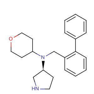 820982-00-1  3-Pyrrolidinamine,N-([1,1'-biphenyl]-2-ylmethyl)-N-(tetrahydro-2H-pyran-4-yl)-, (3S)-