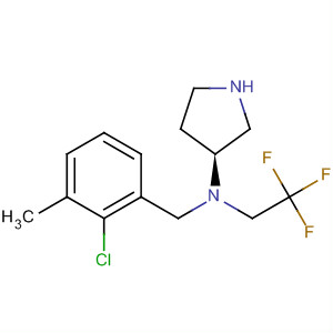 820982-47-6  3-Pyrrolidinamine,N-[(2-chloro-3-methylphenyl)methyl]-N-(2,2,2-trifluoroethyl)-, (3S)-