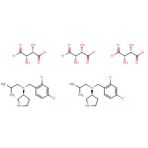 820982-84-1  3-Pyrrolidinamine, N-[(2,4-dichlorophenyl)methyl]-N-(2-methylpropyl)-,(3S)-, (2S,3S)-2,3-dihydroxybutanedioate (2:3)