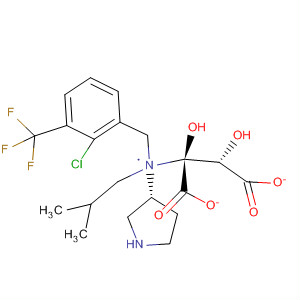 820982-87-4  3-Pyrrolidinamine,N-[[2-chloro-3-(trifluoromethyl)phenyl]methyl]-N-(2-methylpropyl)-, (3R)-,(2S,3S)-2,3-dihydroxybutanedioate