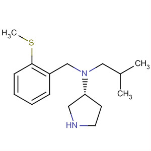 820983-04-8  3-Pyrrolidinamine, N-(2-methylpropyl)-N-[[2-(methylthio)phenyl]methyl]-,(3R)-