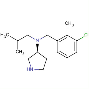 820983-13-9  3-Pyrrolidinamine,N-[(3-chloro-2-methylphenyl)methyl]-N-(2-methylpropyl)-, (3S)-