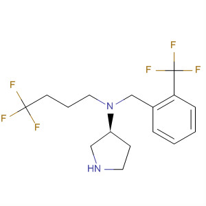 820983-52-6  3-Pyrrolidinamine,N-(4,4,4-trifluorobutyl)-N-[[2-(trifluoromethyl)phenyl]methyl]-, (3S)-