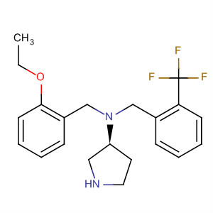 820983-73-1  3-Pyrrolidinamine,N-[(2-ethoxyphenyl)methyl]-N-[[2-(trifluoromethyl)phenyl]methyl]-, (3S)-