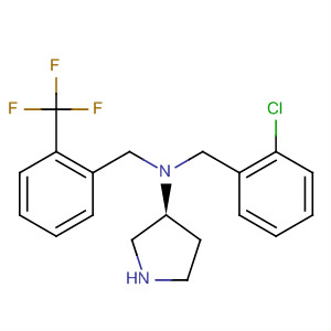 820983-76-4  3-Pyrrolidinamine,N-[(2-chlorophenyl)methyl]-N-[[2-(trifluoromethyl)phenyl]methyl]-, (3S)-