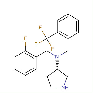820983-79-7  3-Pyrrolidinamine,N-[(2-fluorophenyl)methyl]-N-[[2-(trifluoromethyl)phenyl]methyl]-, (3S)-