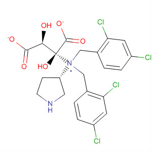 820984-00-7  3-Pyrrolidinamine, N,N-bis[(2,4-dichlorophenyl)methyl]-, (3S)-,(2S,3S)-2,3-dihydroxybutanedioate