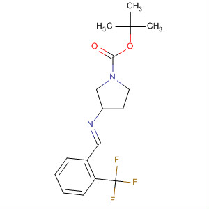 820985-19-1  1-Pyrrolidinecarboxylic acid,3-[(E)-[[2-(trifluoromethyl)phenyl]methylene]amino]-, 1,1-dimethylethylester, (3S)-