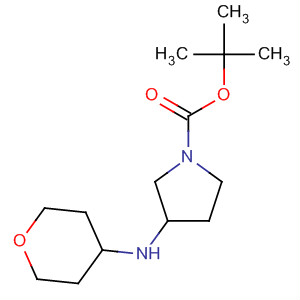 820985-32-8  1-Pyrrolidinecarboxylic acid, 3-[(tetrahydro-2H-pyran-4-yl)amino]-,1,1-dimethylethyl ester, (3S)-