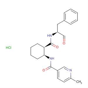 820988-99-6  3-Pyridinecarboxamide,N-[(1S,2R)-2-[[[(1S)-1-formyl-2-phenylethyl]amino]carbonyl]cyclohexyl]-6-methyl-, monohydrochloride