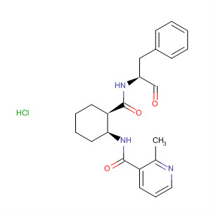 820989-18-2  3-Pyridinecarboxamide,N-[(1S,2R)-2-[[[(1S)-1-formyl-2-phenylethyl]amino]carbonyl]cyclohexyl]-2-methyl-, monohydrochloride