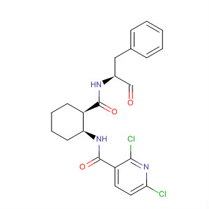 820989-21-7  3-Pyridinecarboxamide,2,6-dichloro-N-[(1S,2R)-2-[[[(1S)-1-formyl-2-phenylethyl]amino]carbonyl]cyclohexyl]-