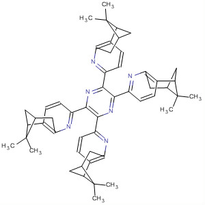 821774-92-9  5,7-Methanoquinoline,2,2',2'',2'''-(2,3,5,6-pyrazinetetrayl)tetrakis[5,6,7,8-tetrahydro-6,6-dimethyl-, (5S,5'S,5''S,5'''S,7S,7'S,7''S,7'''S)-