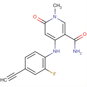 821790-12-9  3-Pyridinecarboxamide,4-[(4-ethynyl-2-fluorophenyl)amino]-1,6-dihydro-1-methyl-6-oxo-