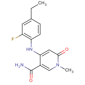 821790-13-0  3-Pyridinecarboxamide,4-[(4-ethyl-2-fluorophenyl)amino]-1,6-dihydro-1-methyl-6-oxo-