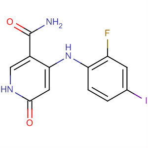 821790-14-1  3-Pyridinecarboxamide,4-[(2-fluoro-4-iodophenyl)amino]-1,6-dihydro-6-oxo-