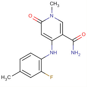 821790-32-3  3-Pyridinecarboxamide,4-[(2-fluoro-4-methylphenyl)amino]-1,6-dihydro-1-methyl-6-oxo-