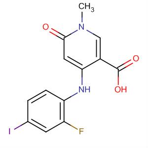 821790-50-5  3-Pyridinecarboxylic acid,4-[(2-fluoro-4-iodophenyl)amino]-1,6-dihydro-1-methyl-6-oxo-