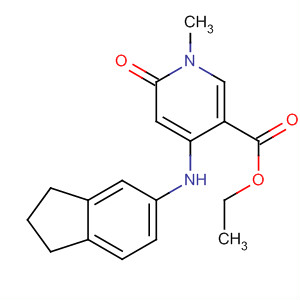 821790-53-8  3-Pyridinecarboxylic acid,4-[(2,3-dihydro-1H-inden-5-yl)amino]-1,6-dihydro-1-methyl-6-oxo-, ethylester