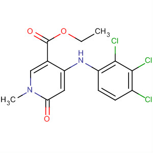 821790-54-9  3-Pyridinecarboxylic acid,1,6-dihydro-1-methyl-6-oxo-4-[(2,3,4-trichlorophenyl)amino]-, ethyl ester