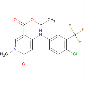 821790-55-0  3-Pyridinecarboxylic acid,4-[[4-chloro-3-(trifluoromethyl)phenyl]amino]-1,6-dihydro-1-methyl-6-oxo-, ethyl ester
