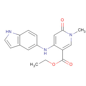821790-56-1  3-Pyridinecarboxylic acid,1,6-dihydro-4-(1H-indol-5-ylamino)-1-methyl-6-oxo-, ethyl ester