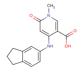 821790-59-4  3-Pyridinecarboxylic acid,4-[(2,3-dihydro-1H-inden-5-yl)amino]-1,6-dihydro-1-methyl-6-oxo-