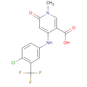 821790-61-8  3-Pyridinecarboxylic acid,4-[[4-chloro-3-(trifluoromethyl)phenyl]amino]-1,6-dihydro-1-methyl-6-oxo-