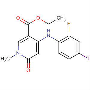 821790-91-4  3-Pyridinecarboxylic acid,4-[(2-fluoro-4-iodophenyl)amino]-1,6-dihydro-1-methyl-6-oxo-, ethylester