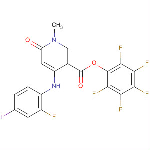 821790-92-5  3-Pyridinecarboxylic acid,4-[(2-fluoro-4-iodophenyl)amino]-1,6-dihydro-1-methyl-6-oxo-,pentafluorophenyl ester