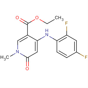 821791-33-7  3-Pyridinecarboxylic acid,4-[(2,4-difluorophenyl)amino]-1,6-dihydro-1-methyl-6-oxo-, ethyl ester
