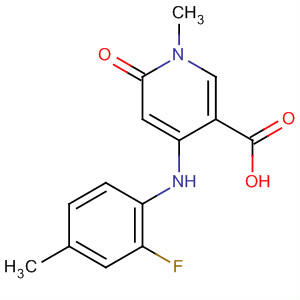 821791-39-3  3-Pyridinecarboxylic acid,4-[(2-fluoro-4-methylphenyl)amino]-1,6-dihydro-1-methyl-6-oxo-