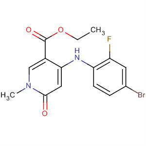 821791-43-9  3-Pyridinecarboxylic acid,4-[(4-bromo-2-fluorophenyl)amino]-1,6-dihydro-1-methyl-6-oxo-, ethylester