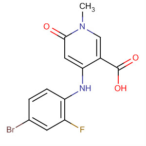 821791-44-0  3-Pyridinecarboxylic acid,4-[(4-bromo-2-fluorophenyl)amino]-1,6-dihydro-1-methyl-6-oxo-