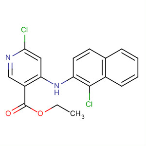 821791-55-3  3-Pyridinecarboxylic acid, 6-chloro-4-[(1-chloro-2-naphthalenyl)amino]-,ethyl ester
