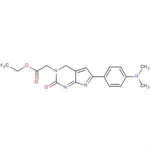 821797-50-6  3H-Pyrrolo[2,3-d]pyrimidine-3-acetic acid,6-[4-(dimethylamino)phenyl]-1,2-dihydro-2-oxo-, ethyl ester