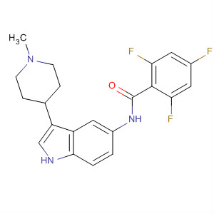 823191-55-5  Benzamide,N-[2,3-dihydro-3-(1-methyl-4-piperidinyl)-1H-indol-5-yl]-2,4,6-trifluoro-