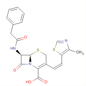 823792-22-9  5-Thia-1-azabicyclo[4.2.0]oct-2-ene-2-carboxylic acid,3-[(1Z)-2-(4-methyl-5-thiazolyl)ethenyl]-8-oxo-7-[(phenylacetyl)amino]-,(6R,7R)-